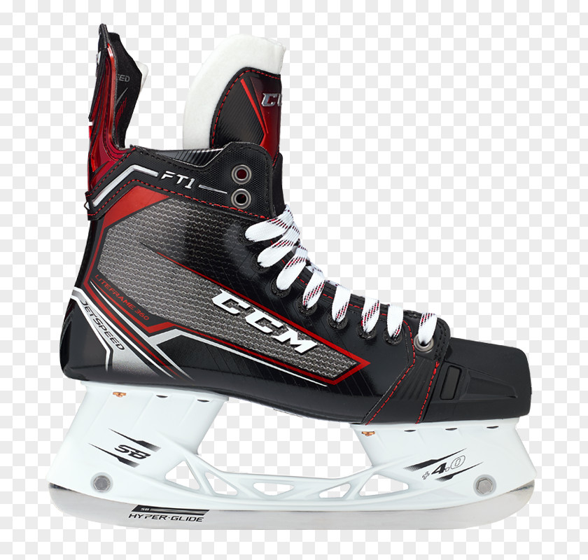 Ice Skates Calgary Flames CCM Hockey Skating Bauer PNG