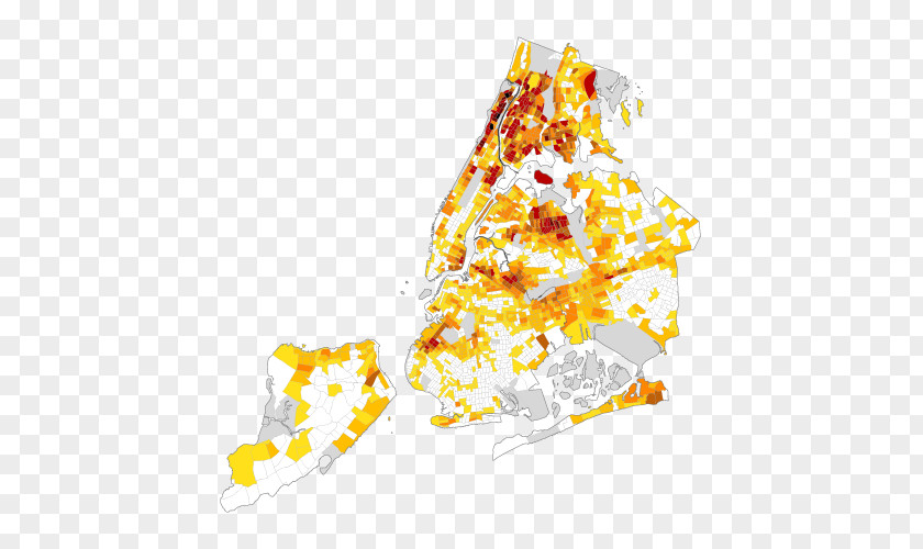 Npr Map Manhattan Spanish Language Census Tract Graphics PNG