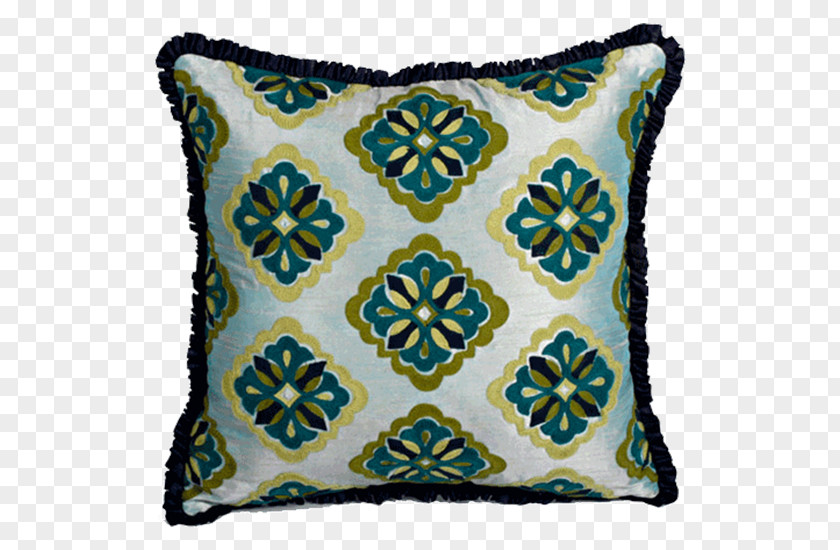 Pillow Throw Pillows Cushion Turquoise PNG