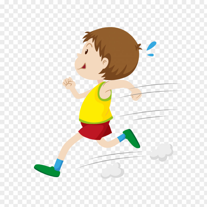Running Boy Flashcard Stock Photography Illustration PNG