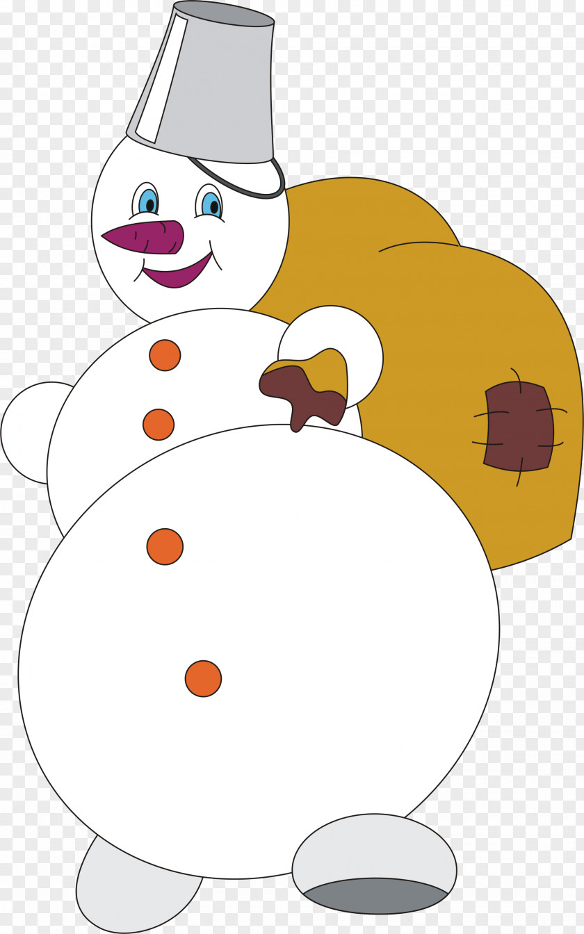 Snowman Cartoon Work Of Art Clip PNG