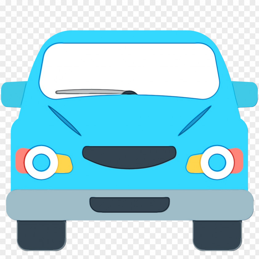 City Car Electric Vehicle Cartoon PNG