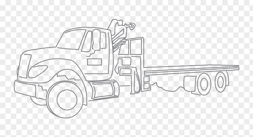 Flatbed Truck Car Pickup Tow PNG