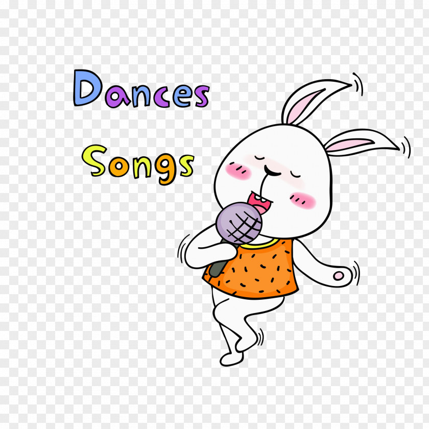 Singing Rabbit Bugs Bunny Chipmunk Squirrel Illustration PNG
