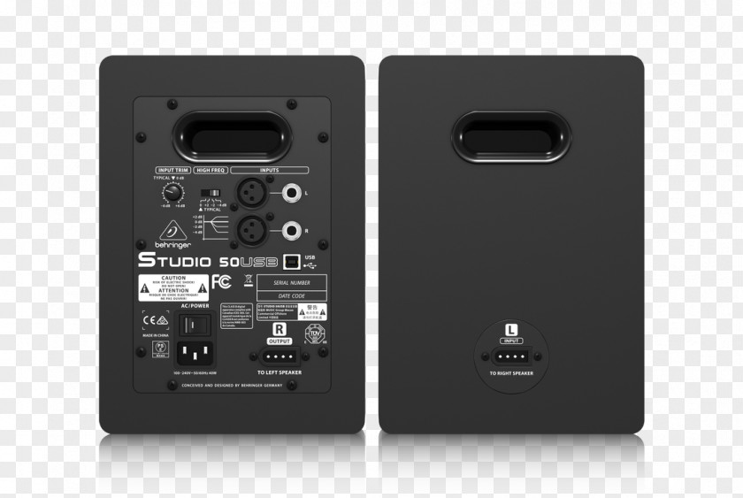 Studio Monitors Monitor Bi-amping And Tri-amping Audio Loudspeaker Amplifier PNG