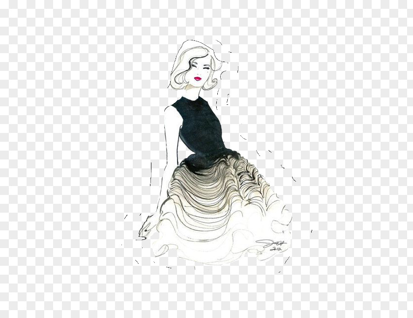 Fashion Illustration Illustrator Work Of Art PNG