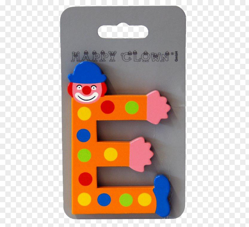 Happy Clown Plastic Letter Industrial Design Toy PNG