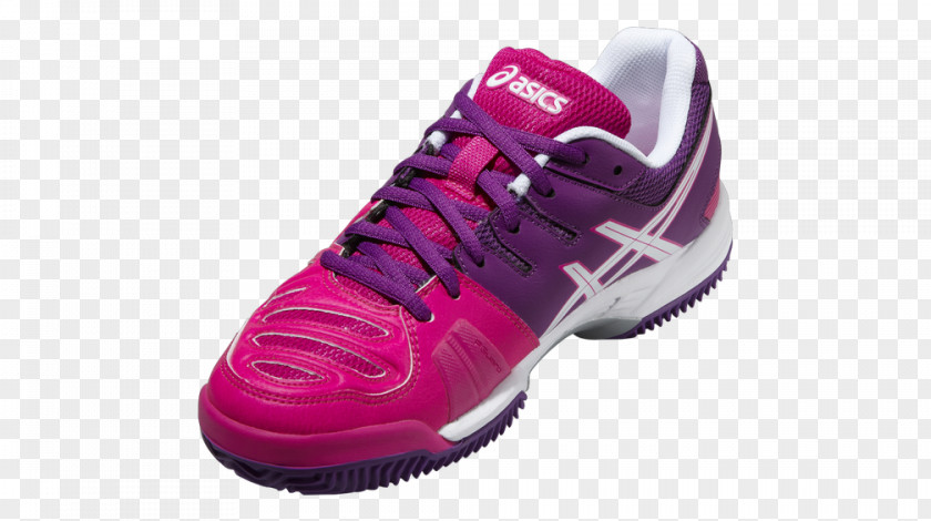 Manufactured Red Tennis Shoes For Women ASICS Sports GEL-GAME Footwear PNG