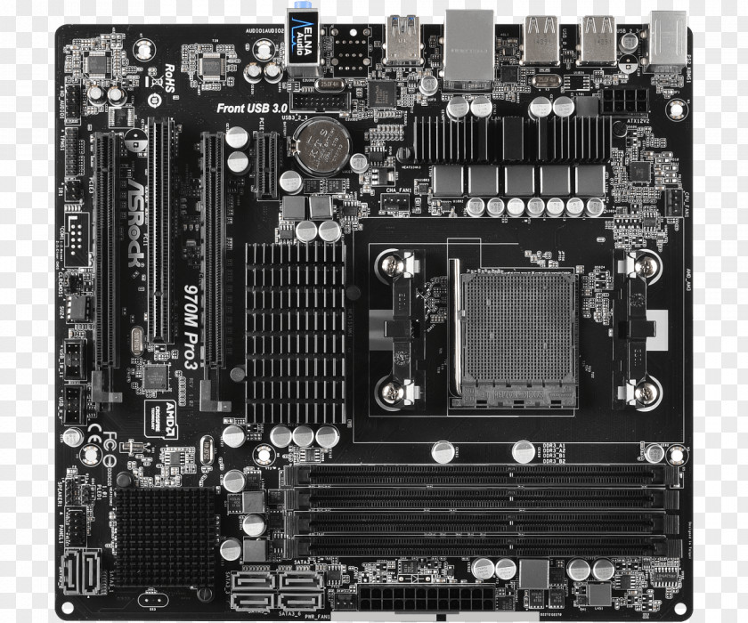 MicroATX Socket AM3+ Motherboard PNG