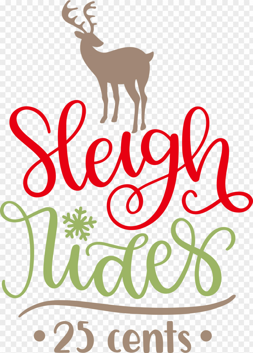 Sleigh Rides Deer Reindeer PNG