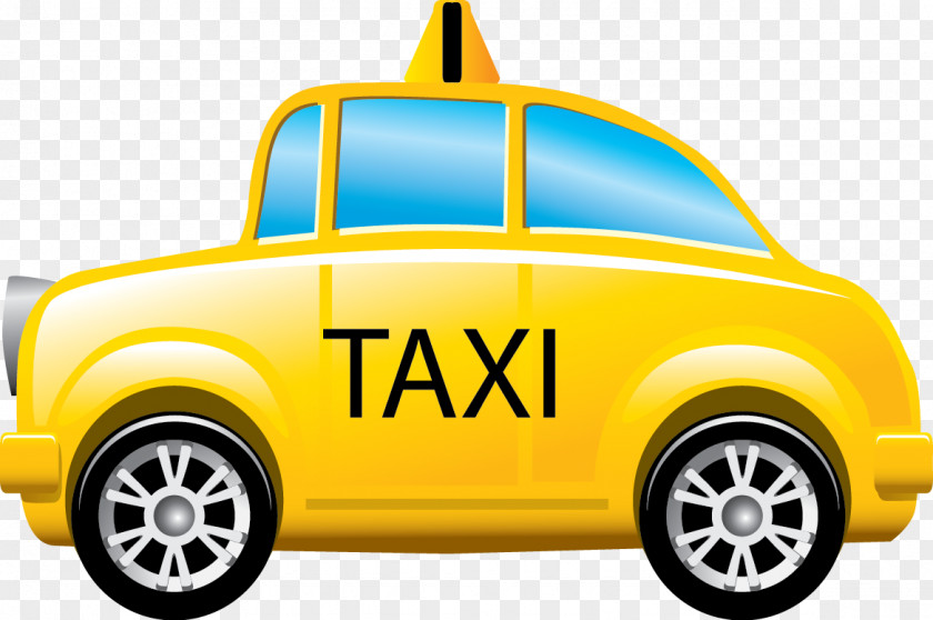 Taxi Chamonix Yellow Cab Clip Art PNG