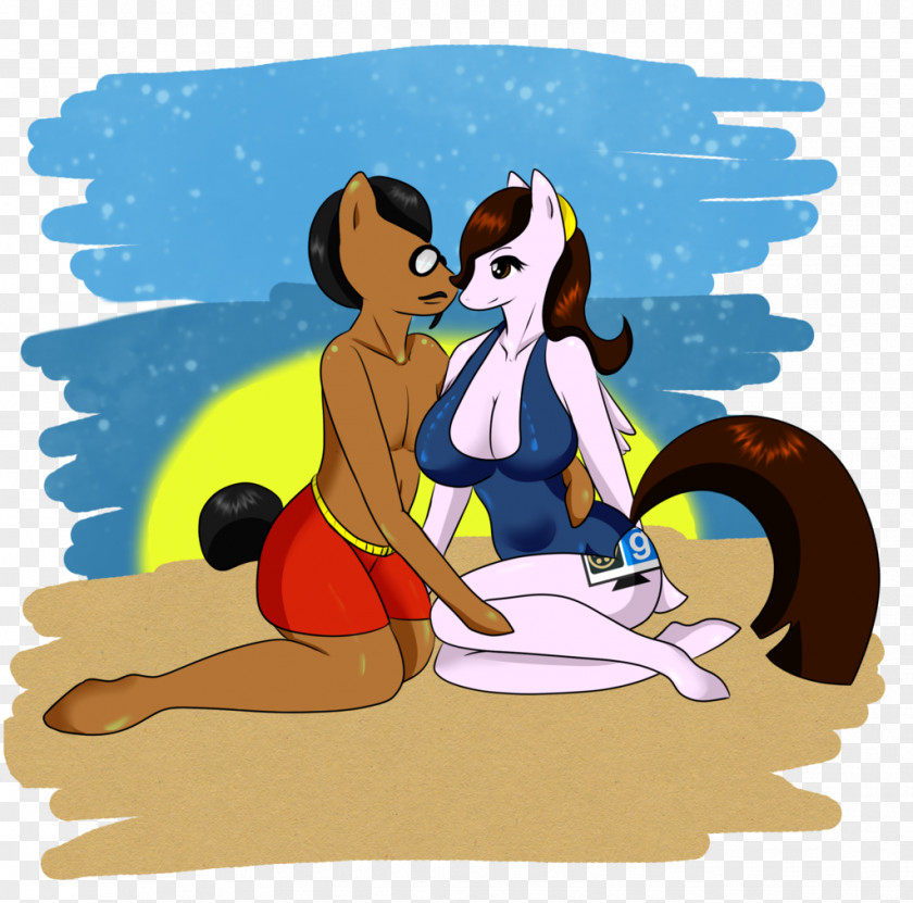 Beach Day Mammal Human Behavior Friendship Clip Art PNG