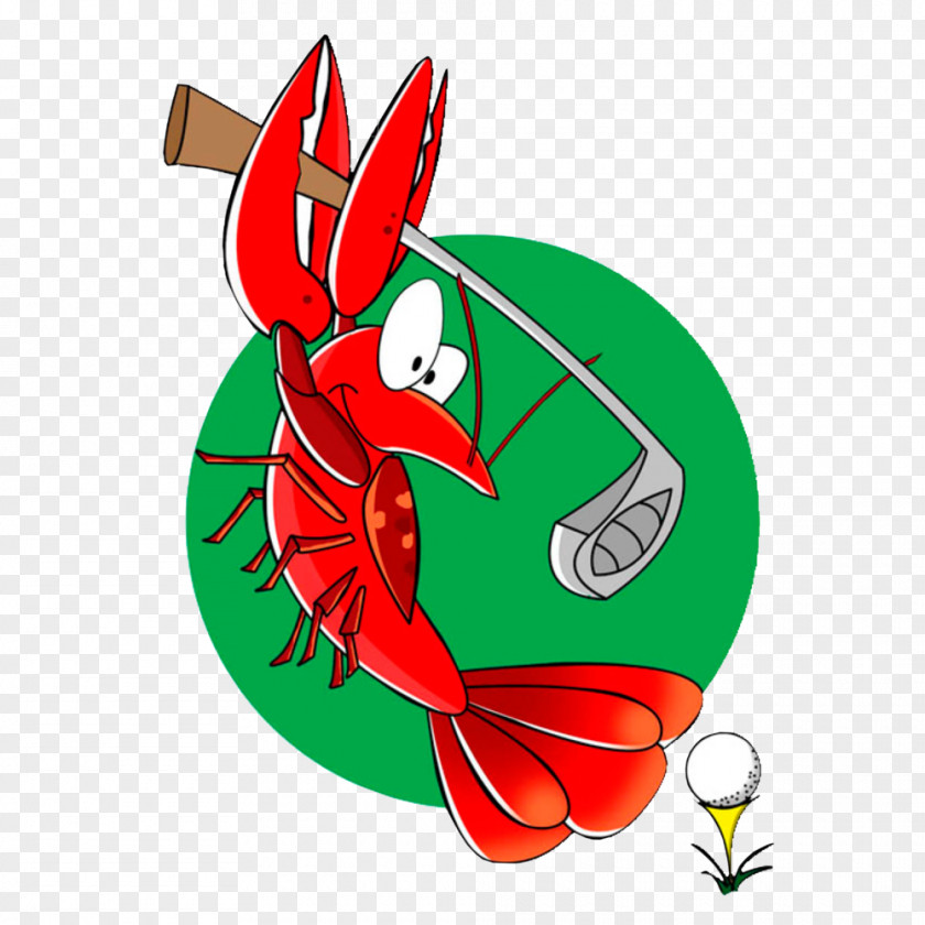 Golf Lobster Crayfish Clip Art PNG