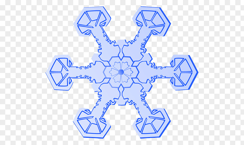 Blue Snowflake Creative Clip Art PNG