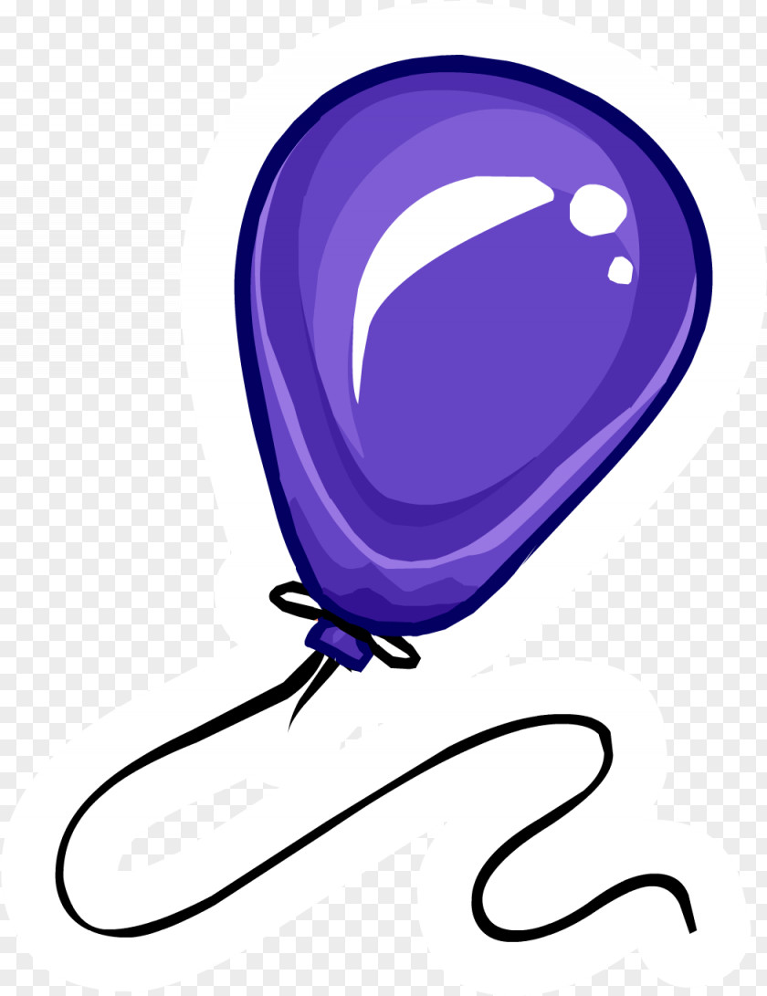 Electric Blue Violet Balloon PNG