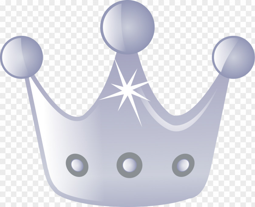 Hand Painted Gray Crown Flash Silver Download PNG