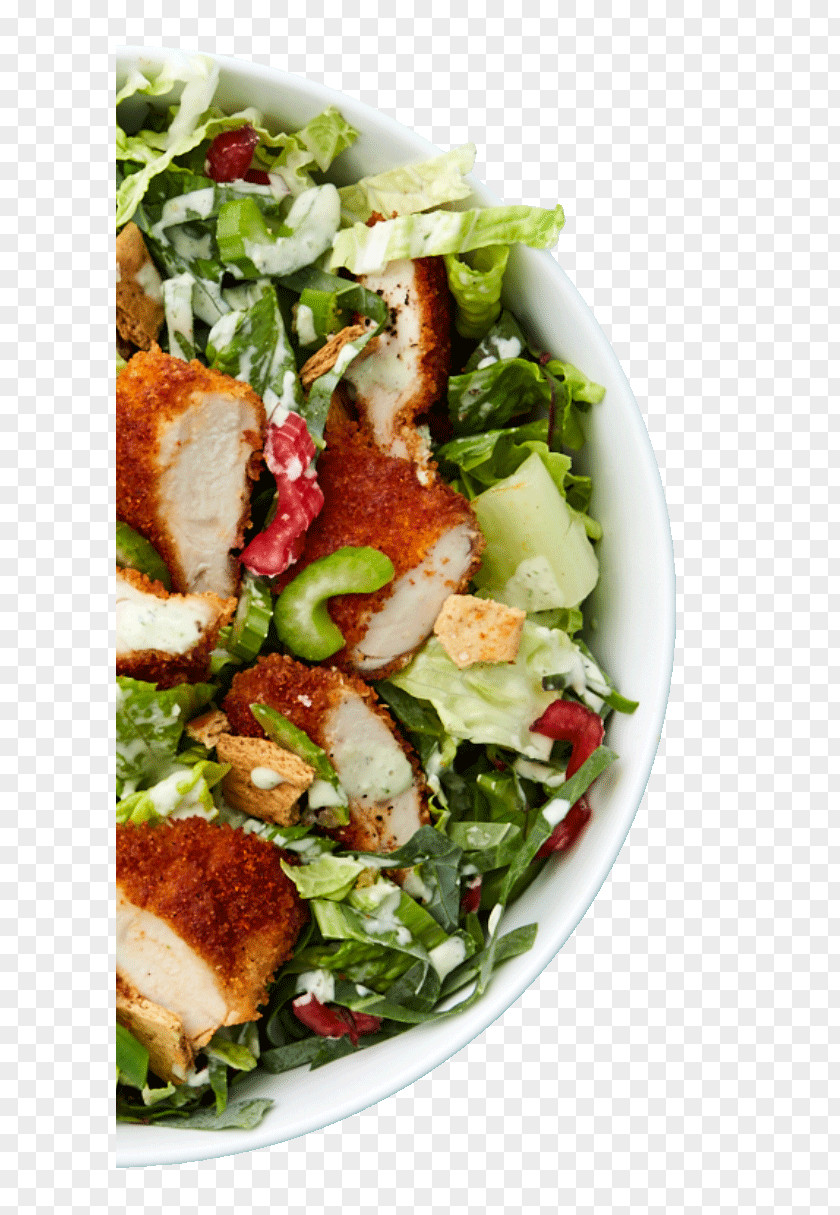 Hot Chicken Spinach Salad Fattoush Caesar Panzanella PNG