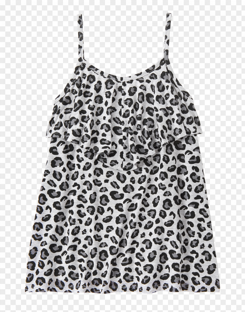Leopard Print T-shirt Child Fashion Top PNG