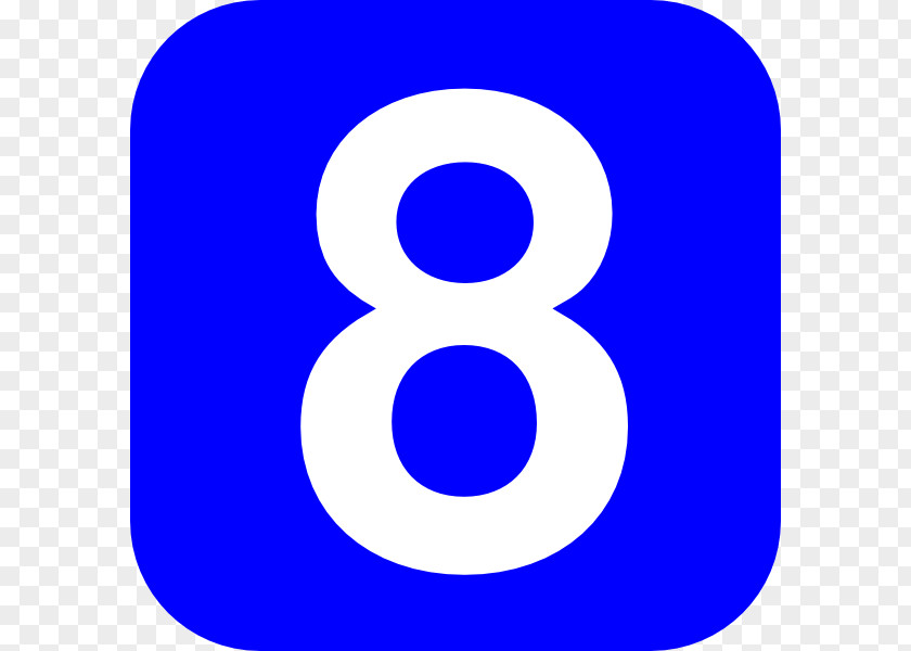 Number 8 Clip Art PNG