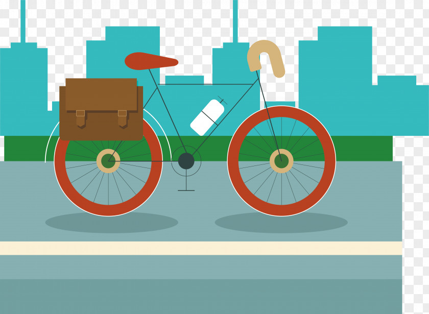 Road Bike Illustration Graphic Design Bicycle PNG