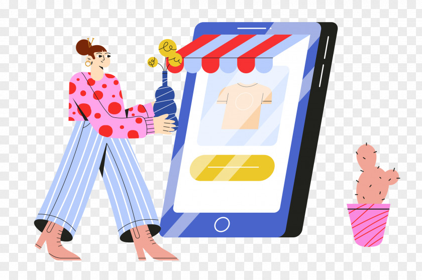 Shopping Mobile Business PNG