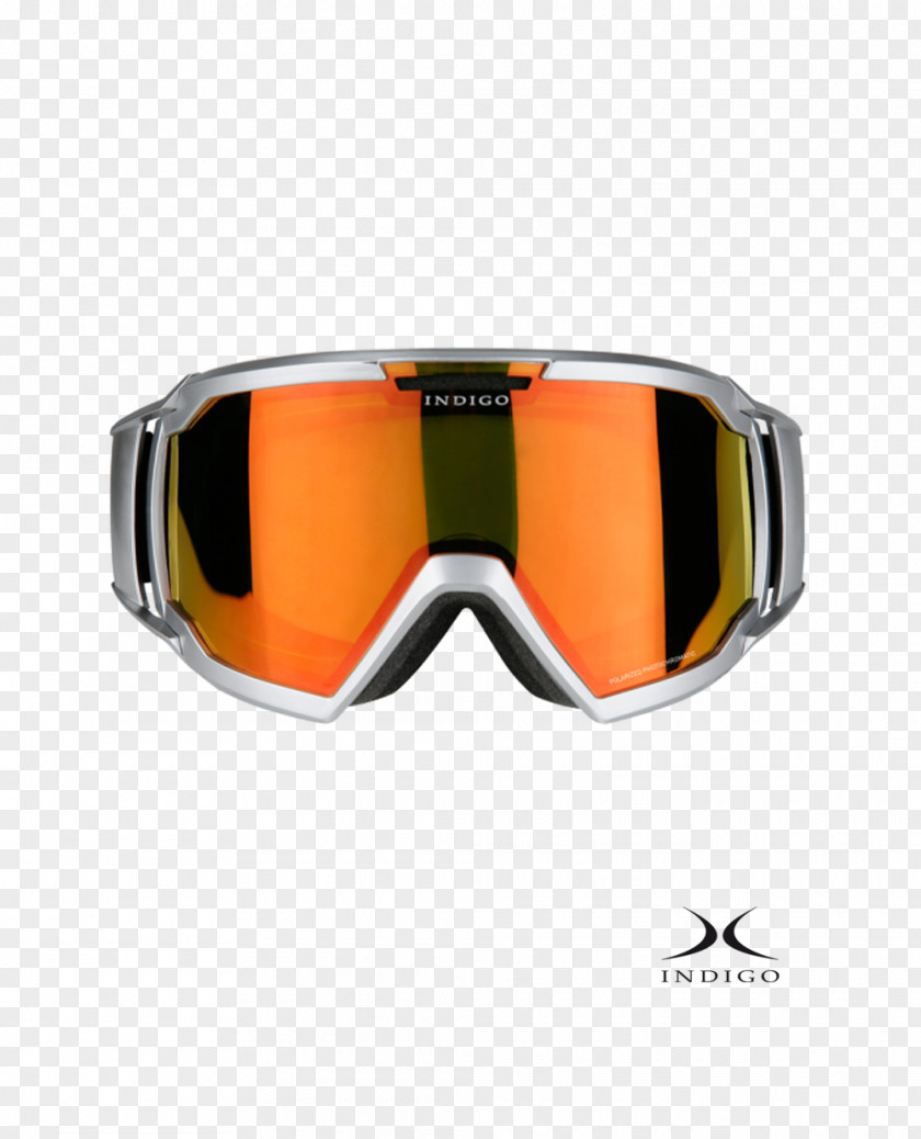 Silver Edge Goggles Glasses PNG