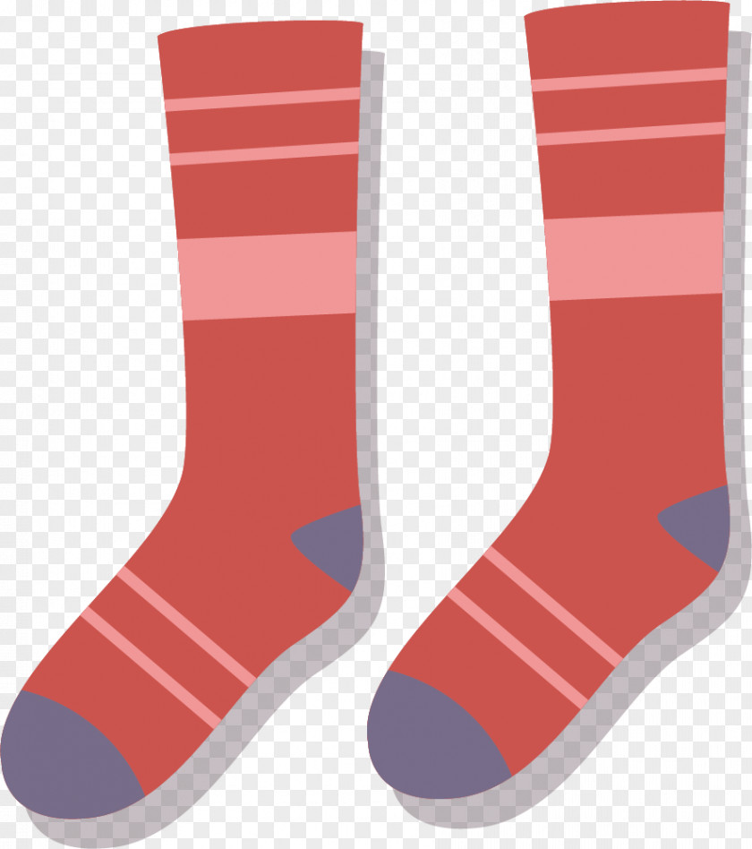 Vector Material Red Socks Sock Euclidean PNG
