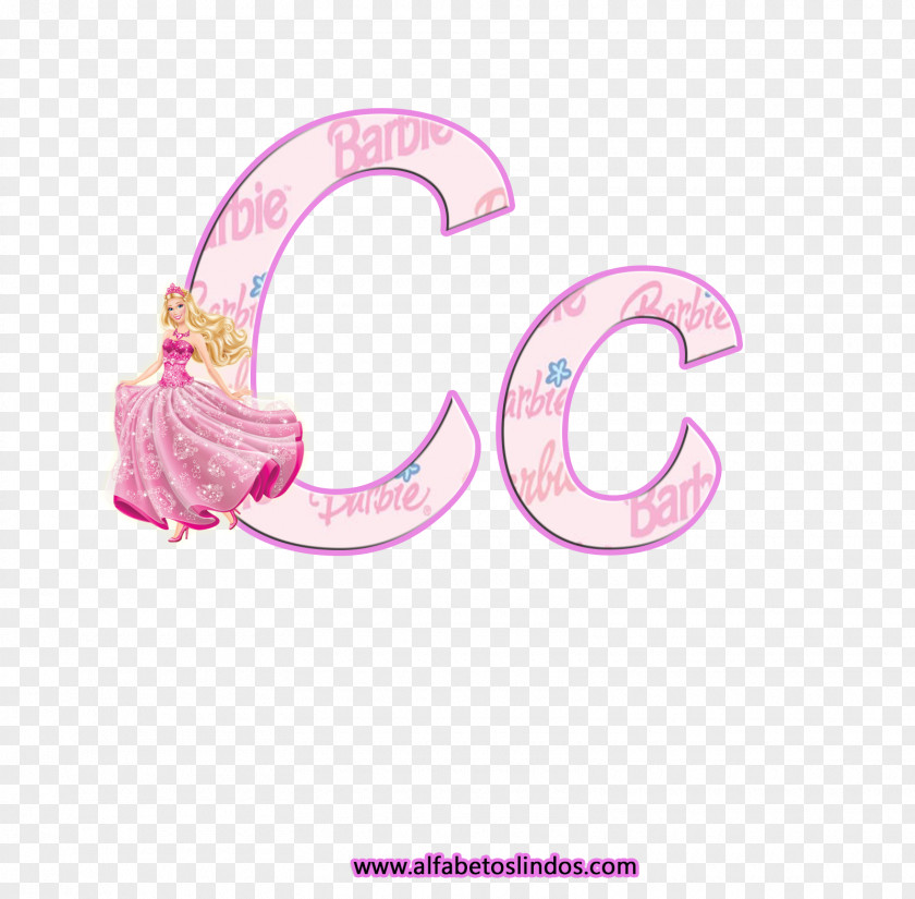Rosa Alphabet Barbie Letter Symbol Font PNG