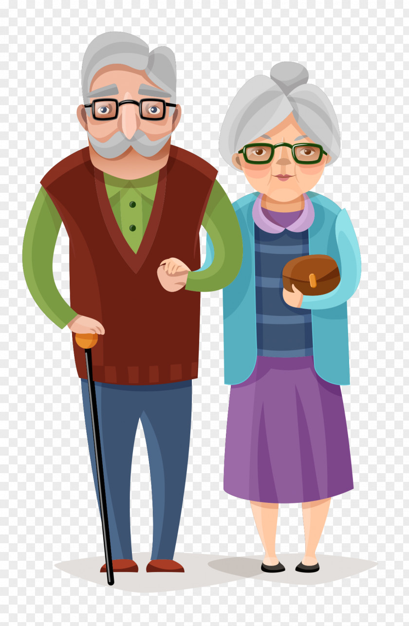 Elderly Vector Graphics Old Age Image Illustration PNG