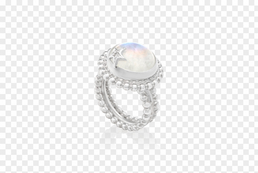 Ring Body Jewellery Silver Pearl PNG
