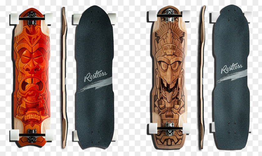 Skateboard Skateboarding Longboard Aztec Designs PNG