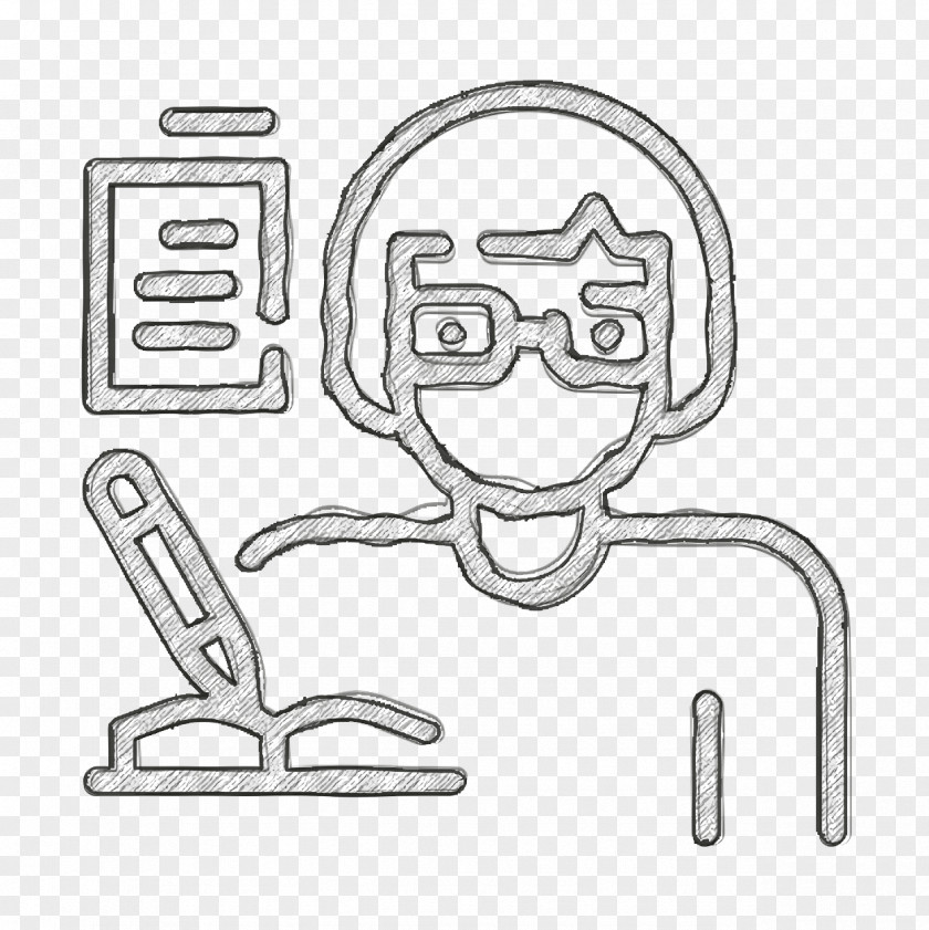 Writer Icon Professions Avatar PNG
