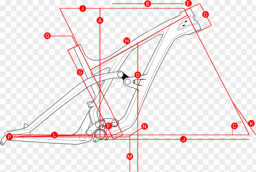 Geometri Shimano SLX Triangle Polygon Carbon Fibers Bicycle Frames PNG