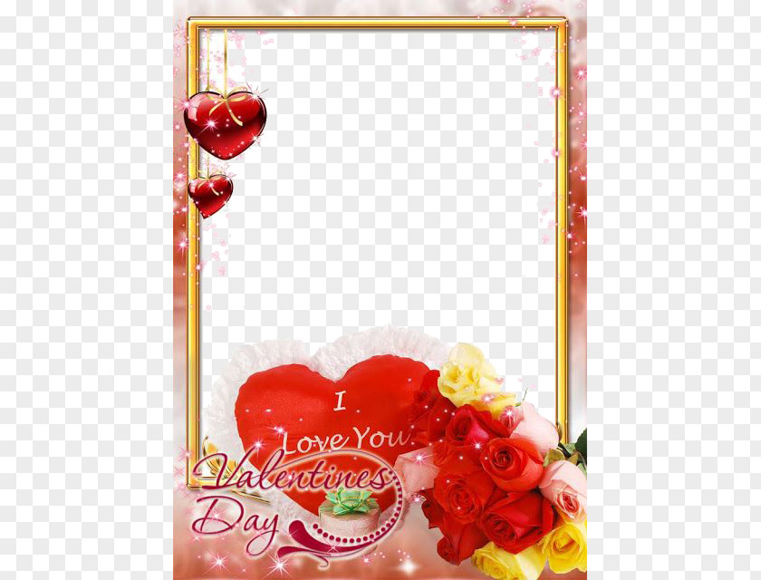 Love Frame File Rose Valentines Day Flower Wallpaper PNG