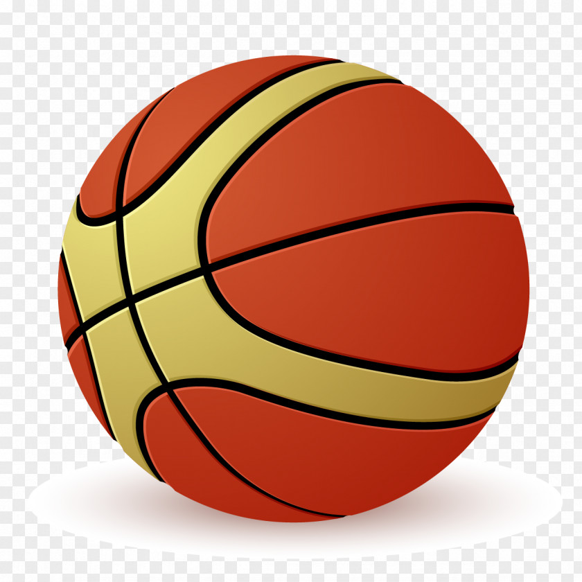 A Realistic Three-dimensional Vector Material Basketball Sport Illustration PNG