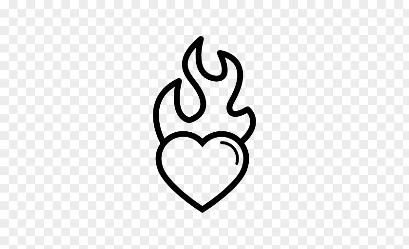 Burning Heart Clip Art PNG