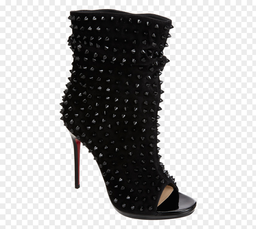 Christian Louboutin Fashion Boot Peep-toe Shoe Suede PNG