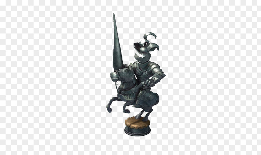Knight Sculpture Body Armor Cartoon Statue Q-version PNG