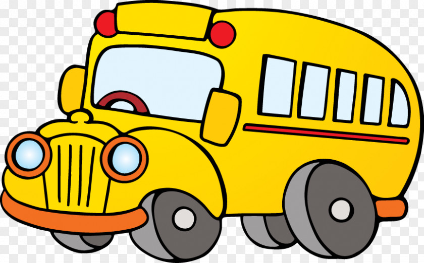 School Bus Animation Clip Art PNG