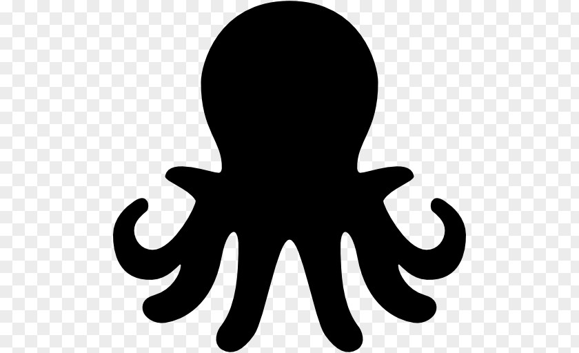 Silhouette Octopus Clip Art PNG