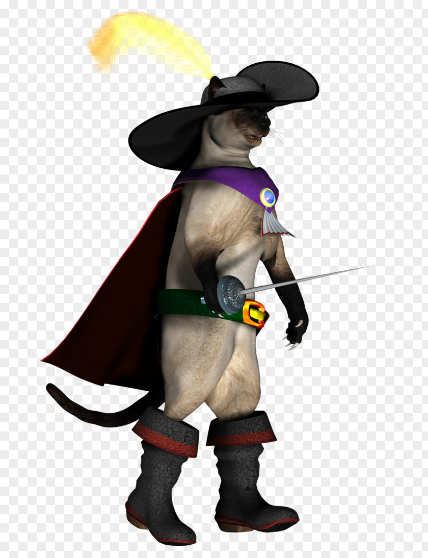 Cat In Boots Costume Character Fiction PNG