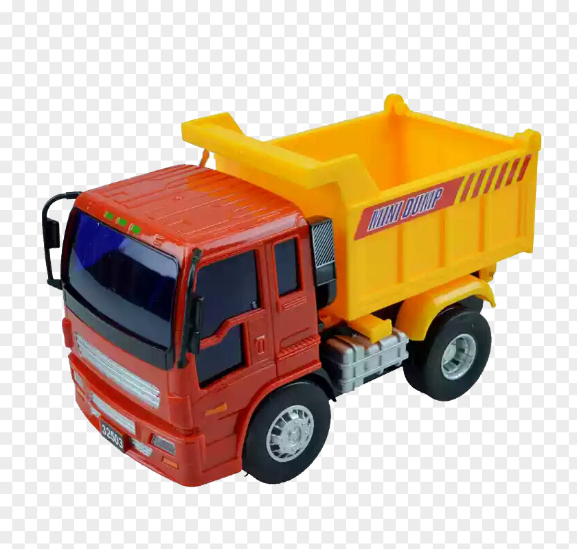 Dump Truck Side Model Car Pickup Toy PNG