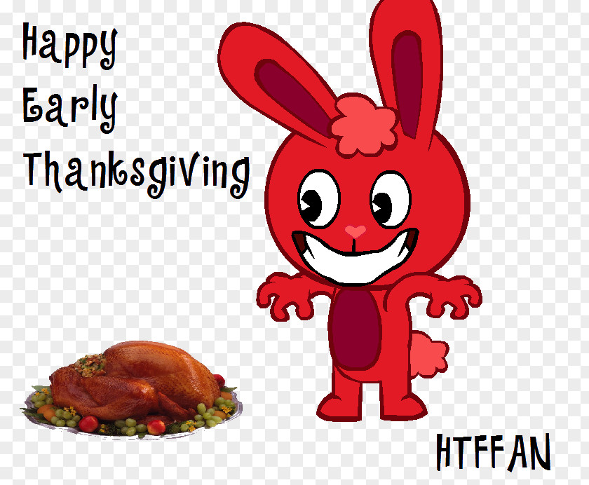 Happy Thanksgiving Clip Art Image Turkey Meat Illustration PNG