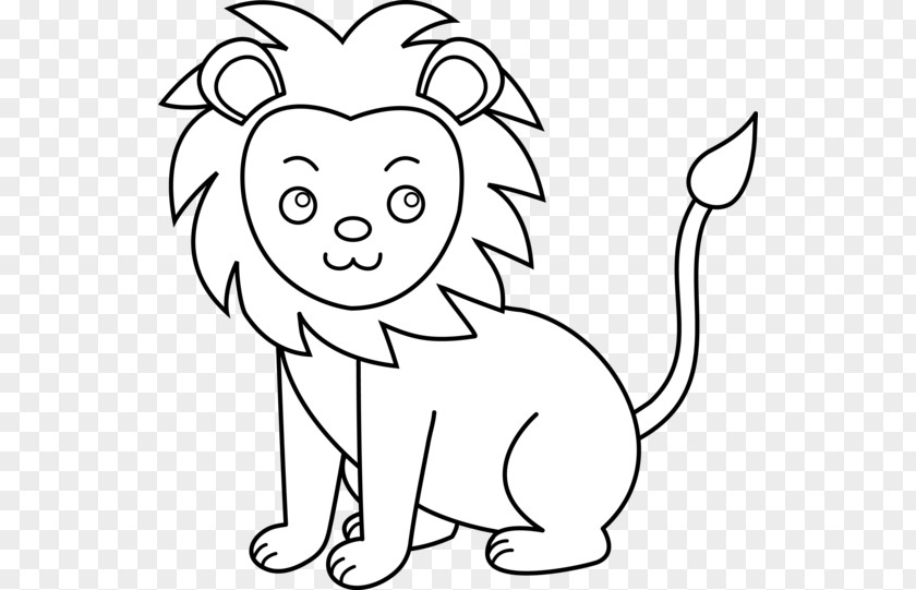 Cute Pics Of Lions Clipart White Lion Black And Clip Art PNG