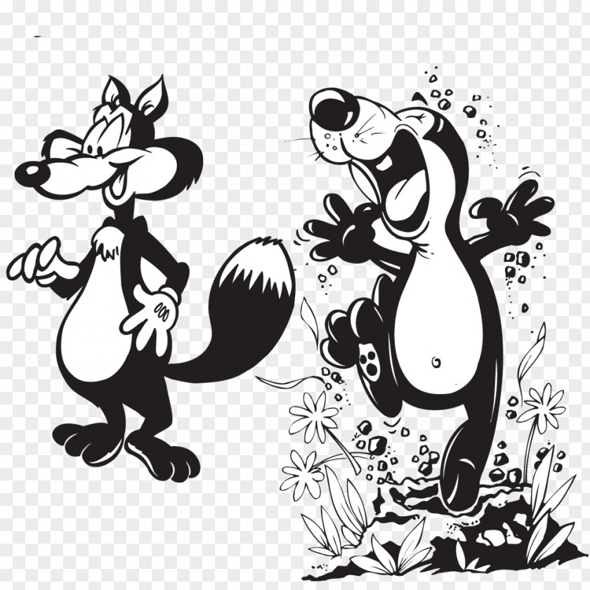 Squirrel Gif Mickey Mouse Image Vector Graphics Black And White PNG