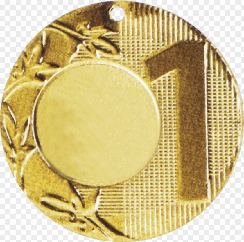 T-shirt Split Medal Tisak Brass PNG