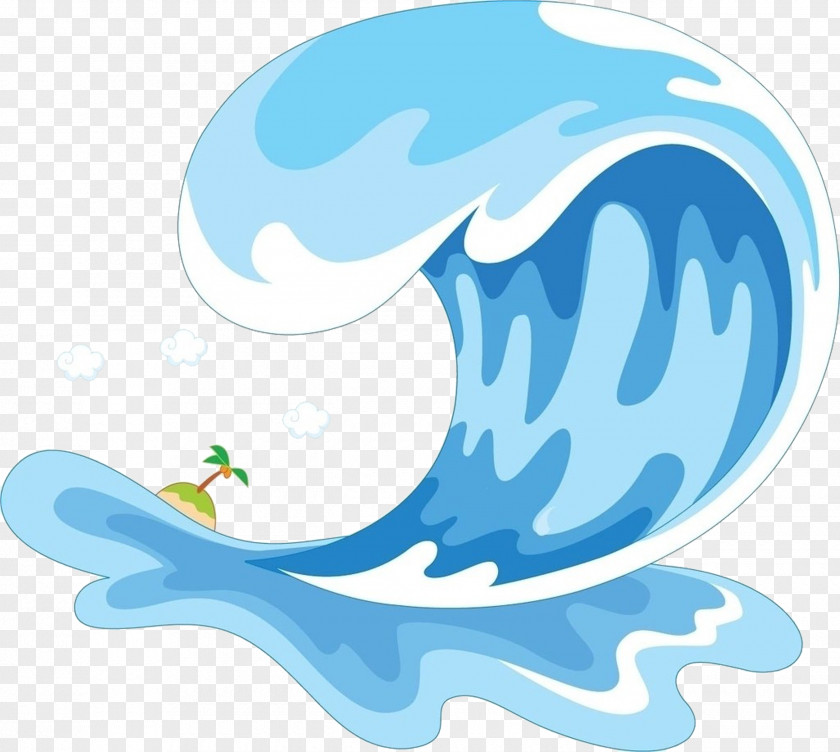 Water Aqua Wave Cartoon PNG
