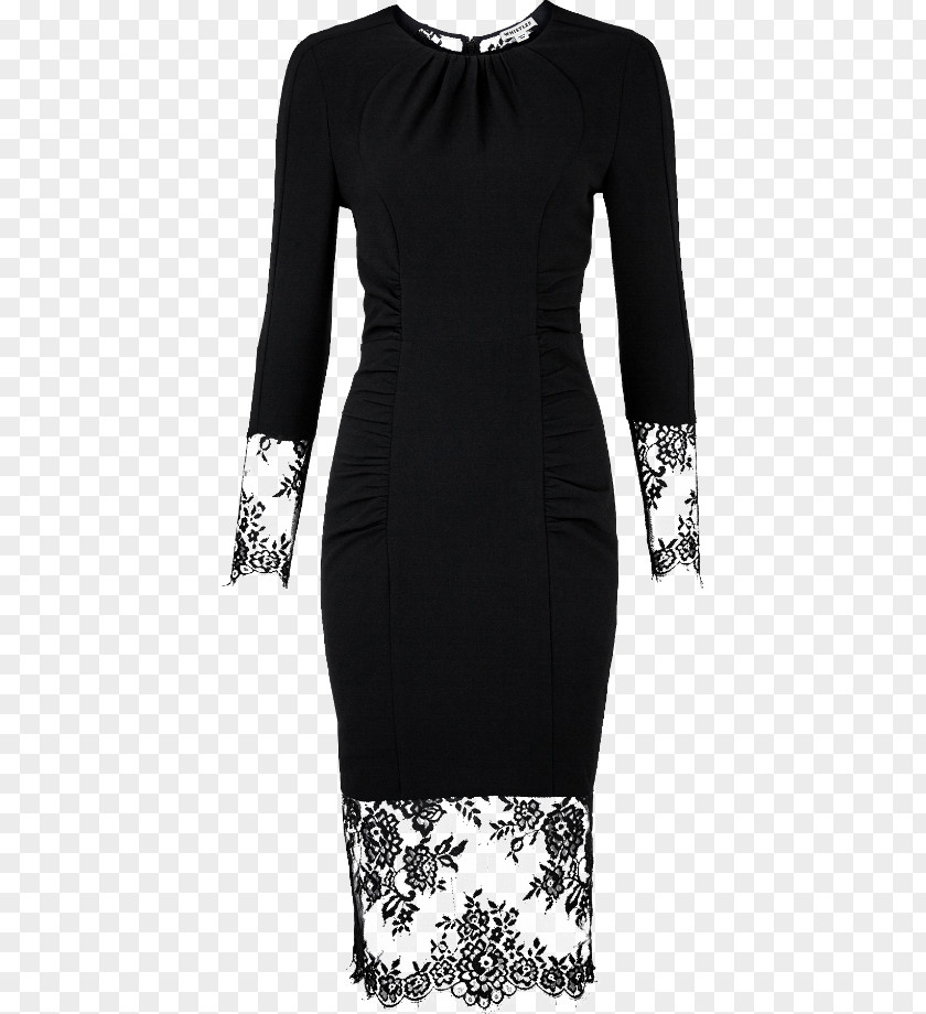 Dress Little Black Sleeve Party Cocktail PNG