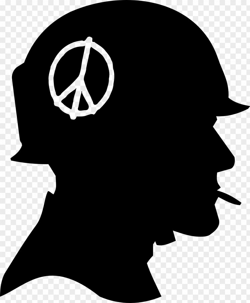 Peace Symbol Soldier Army Silhouette Military PNG