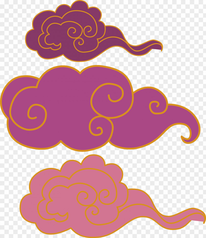 Purple Clouds Xiangyun County Clip Art PNG